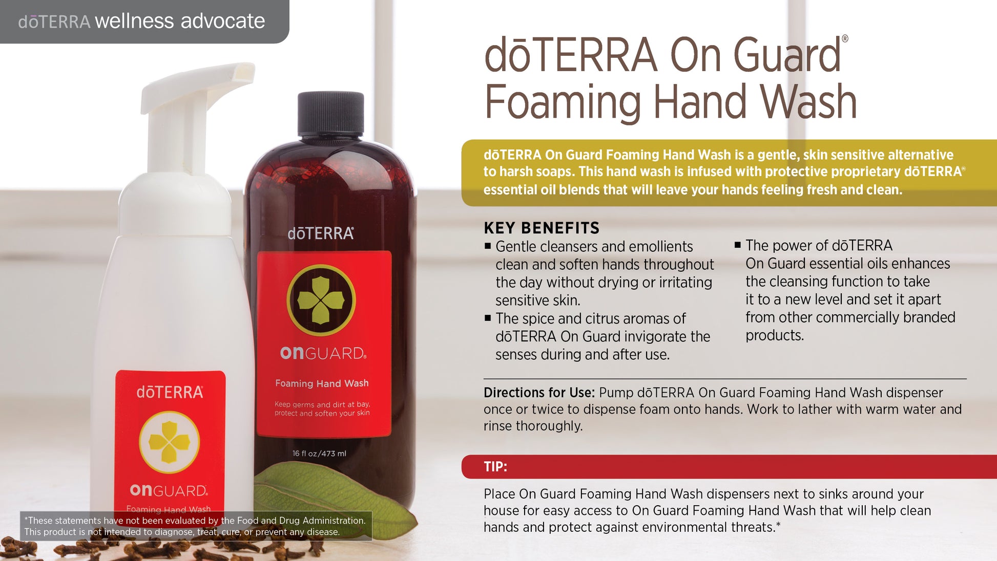wa on guard foaming hand wash